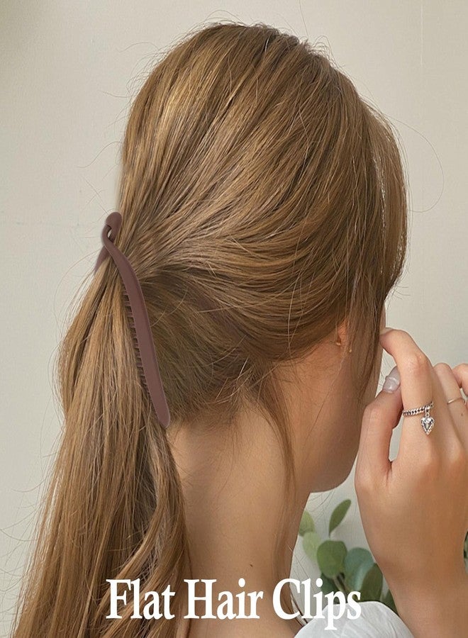 وايفل مشابك شعر على شكل موزة من WHAVEL للنساء، عبوة من 6 قطع، مشابك شعر على شكل موزة للشعر الخفيف والناعم والكثيف، حاملات ذيل حصان، تثبيت قوي - Image 5